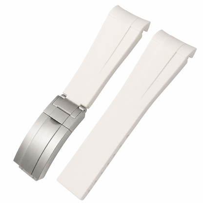 Masar Bracelet en Caoutchouc pour Seiko 5 GMT - 22mm Incurvé - Boucle Déployante