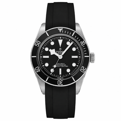Bracelet Déployant caoutchouc FKM 21mm pour Tudor Black Bay 41mm (2024 & +) - Incurvé