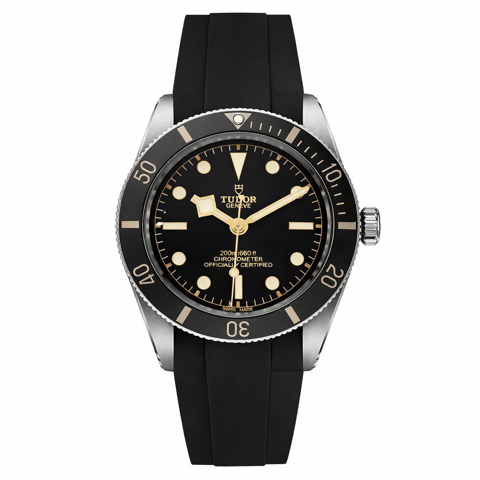 Bracelet Montre caoutchouc FKM pour Tudor Black Bay 54 37mm / Incurvé - BB54