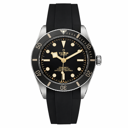 Bracelet Montre caoutchouc FKM pour Tudor Black Bay 54 37mm / Incurvé - BB54