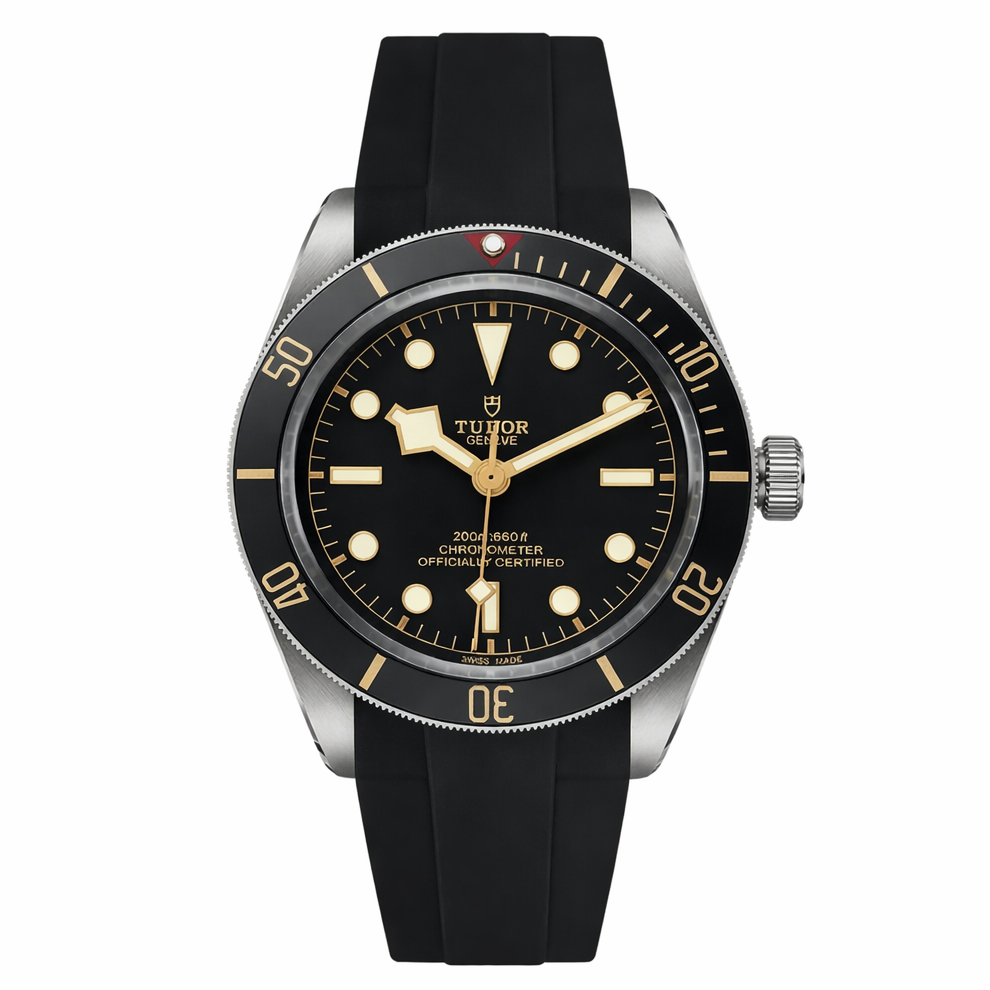 FKM Rubber Watch Strap for Tudor Black Bay 58 39mm - Curved - BB58