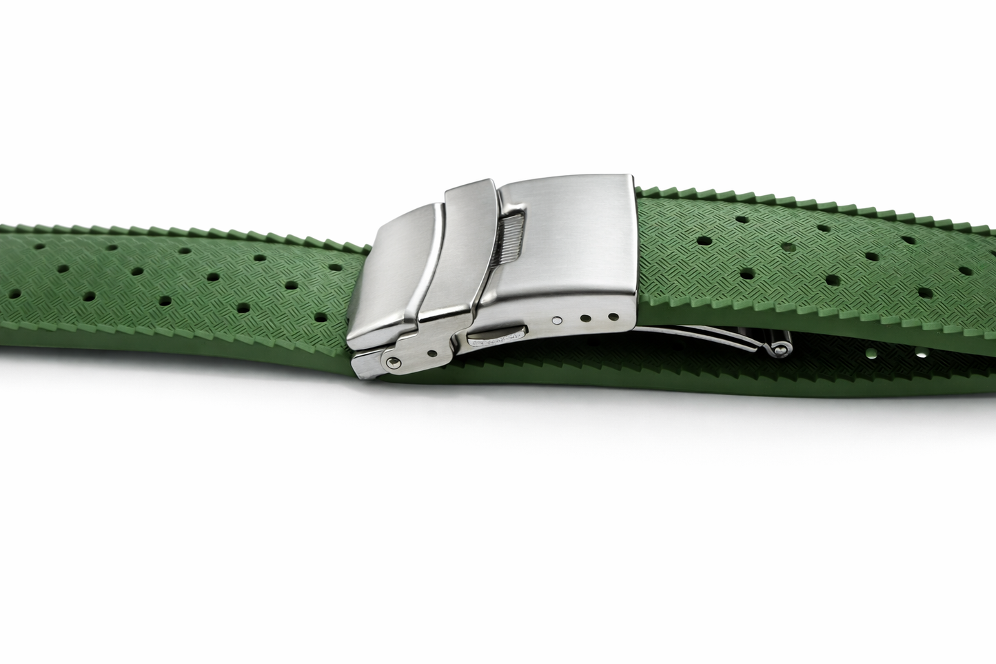 Masar Black Deployment Buckle / Pin Buckle - Watch Strap with Holes - Strap Thickness ≤ 4.00mm - 1 Pc
