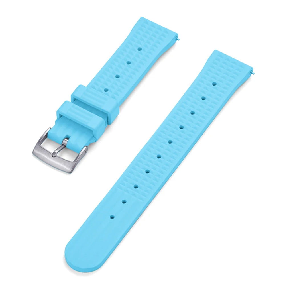 FKM Rubber Watch Strap – Embossed / Diver - Quick Release