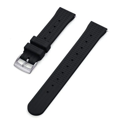 FKM Rubber Watch Strap – Embossed / Diver - Quick Release
