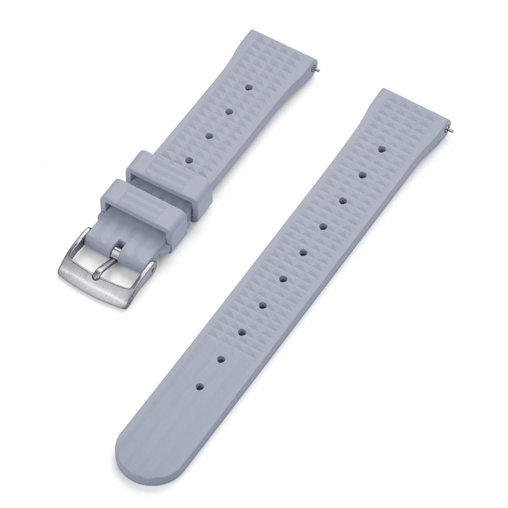 FKM Rubber Watch Strap – Embossed / Diver - Quick Release