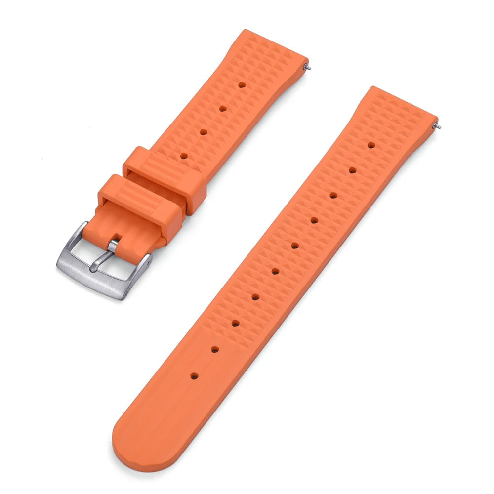 FKM Rubber Watch Strap – Embossed / Diver - Quick Release