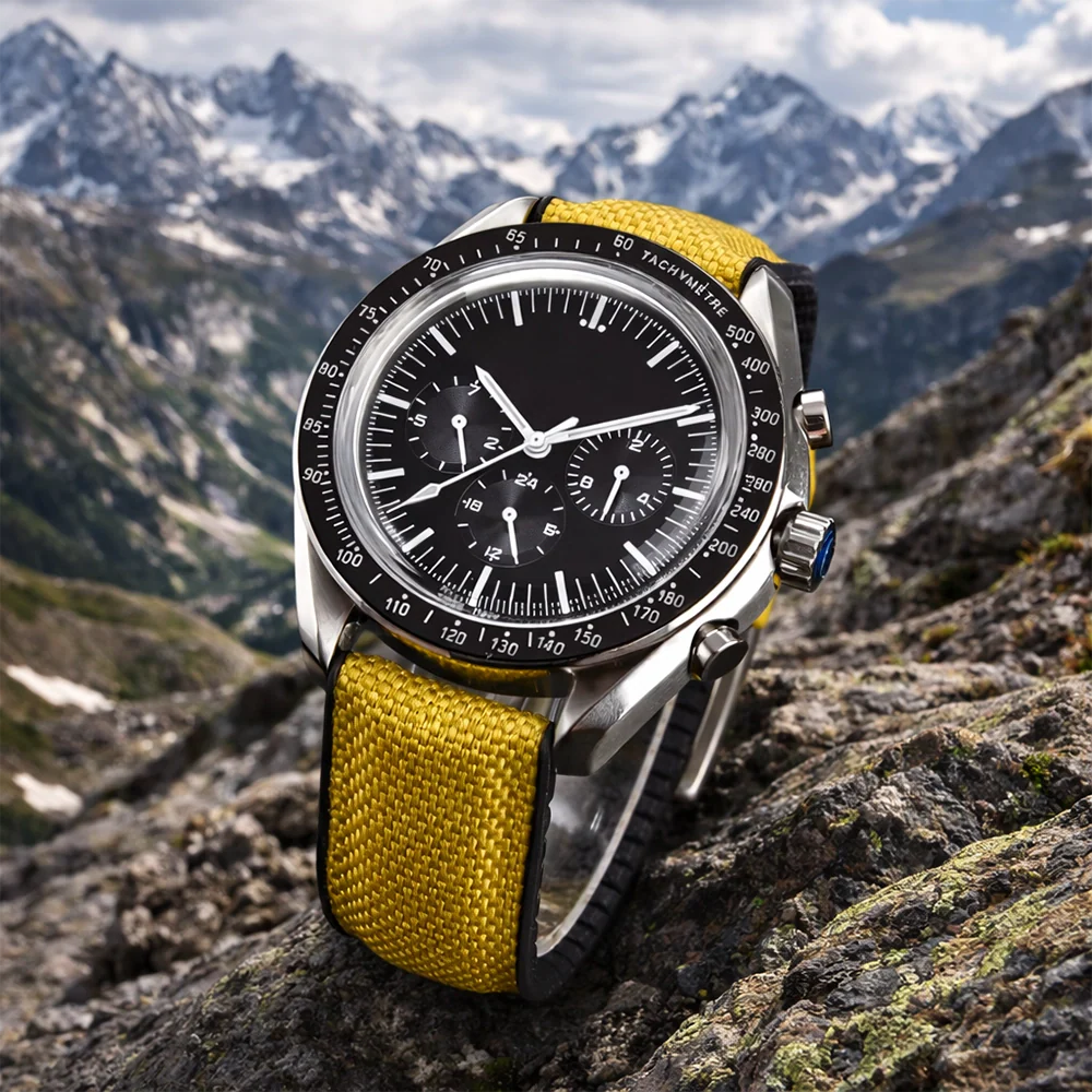 Cinturino per orologio ibrido in tessuto performante/silicone - Rapido - Universale