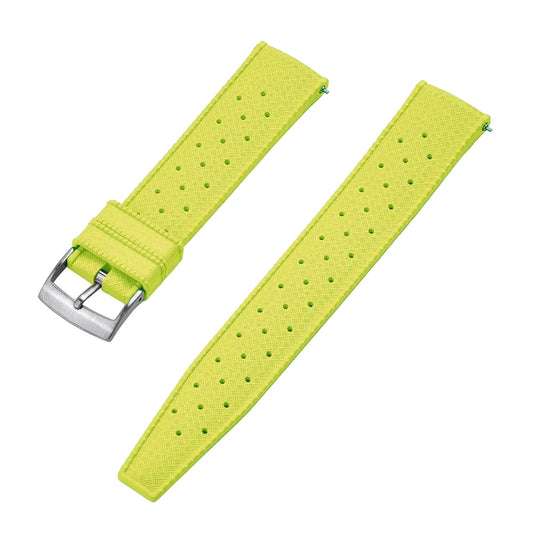 Masar Bracelet Montre Tropical en caoutchouc FKM Phosphorescent (Luciole) – Libération Rapide / Universel / Premium