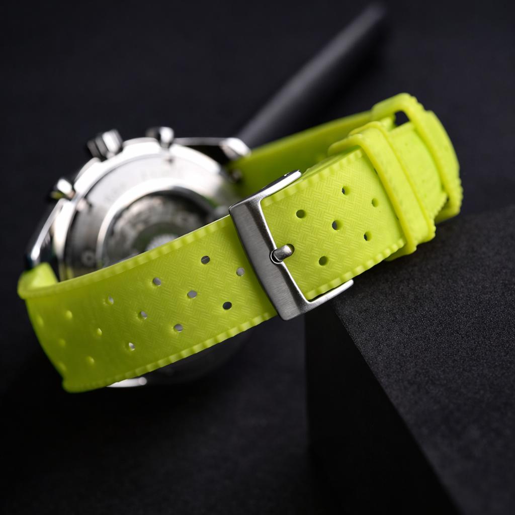 Masar Bracelet Montre Tropical en caoutchouc FKM Phosphorescent (Luciole) – Libération Rapide / Universel / Premium