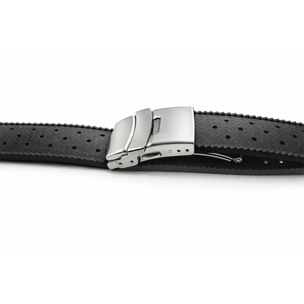 Masar Bracelet Montre Tropical en Caoutchouc FKM / Boucle Déployante – Libération Rapide - Universel