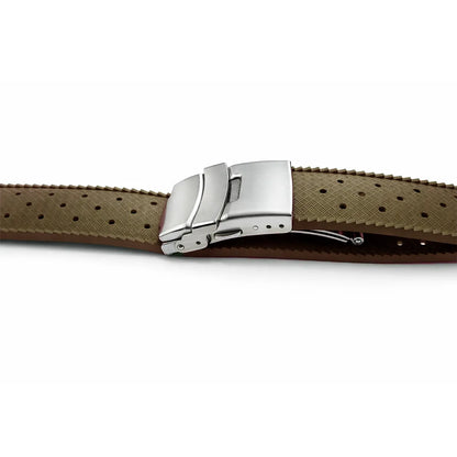 Masar Bracelet Montre Tropical en Caoutchouc FKM / Boucle Déployante – Libération Rapide - Universel