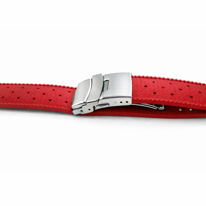 Masar Bracelet Montre Tropical en Caoutchouc FKM / Boucle Déployante – Libération Rapide - Universel