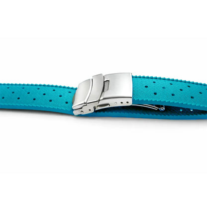 Masar Bracelet Montre Tropical en Caoutchouc FKM / Boucle Déployante – Libération Rapide - Universel