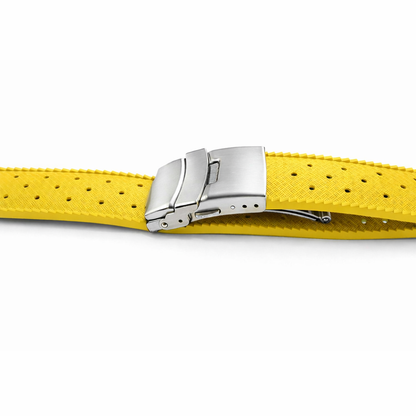 Masar Bracelet Montre Tropical en Caoutchouc FKM / Boucle Déployante – Libération Rapide - Universel