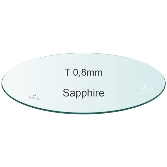 Masar Épaisseur 0,8mm -Verre de montre -Saphir Plat Rond -Ø 13,0mm à 18,9mm - 1 Pcs