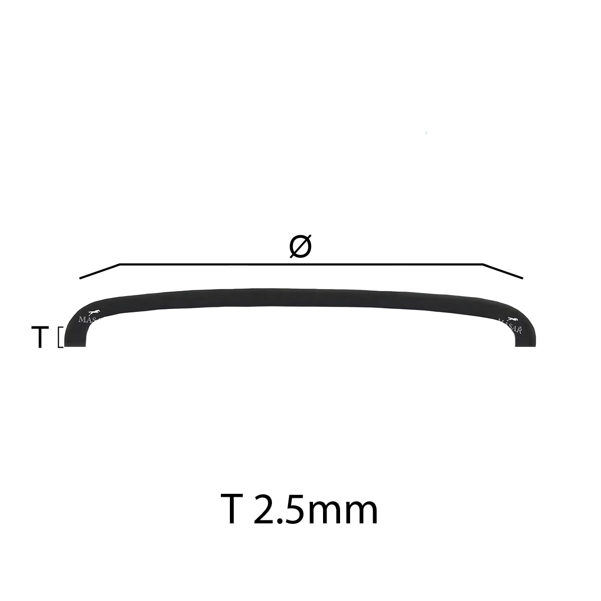 Watch glass, Swiss Ring Chrome Glass - YEMA Superman 241117 / 530016