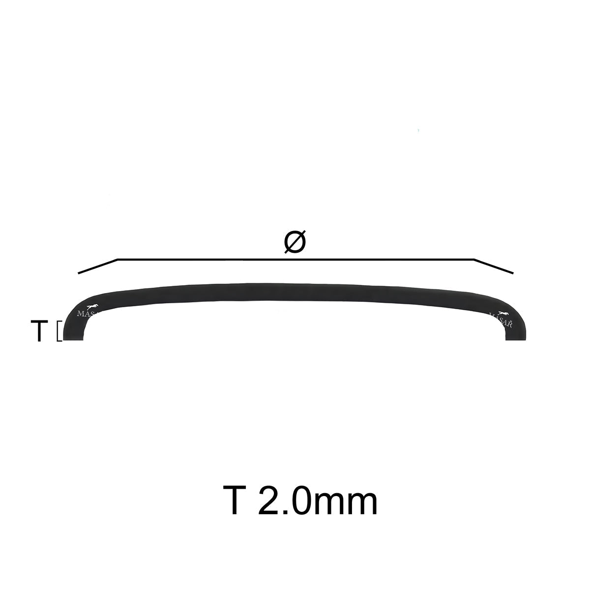 Masar Verre de Montre Bombé Acrylique T 2,0mm - Dôme Haut - Ø 19,00mm à 31,8mm - 1 Pc