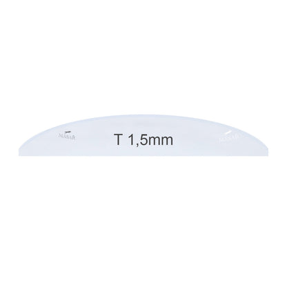 Masar Épaisseur 1,5mm -Ø 23,0mm à 50,0mm -Verre de Montre-Plein-Plat Bombé -Minéral Rond - 1 Pcs