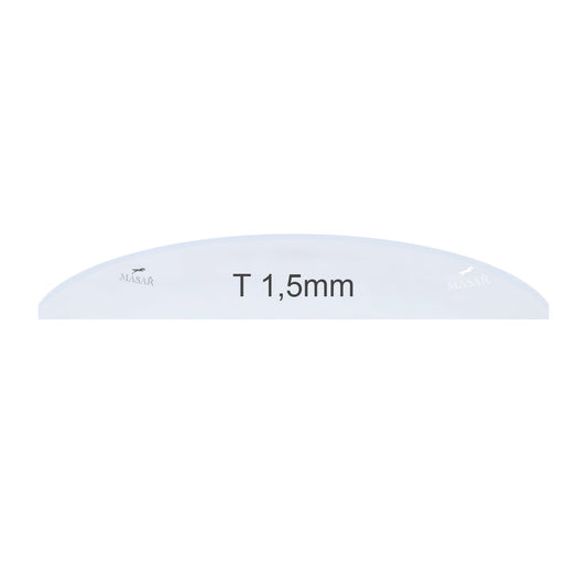 Masar Épaisseur 1,5mm -Ø 23,0mm à 50,0mm -Verre de Montre-Plein-Plat Bombé -Minéral Rond - 1 Pcs