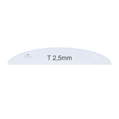 Masar Spessore 2,5 mm - Ø 23,5 mm a 50,0 mm Vetro per orologio - Piatto completamente bombato - Minerale rotondo - 1 pz