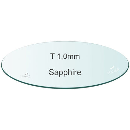 Masar Verre de Montre Premium Plat – Saphir Rond – Épaisseur 1,0mm - Ø 13,0mm à 18,9mm - 1 Pc