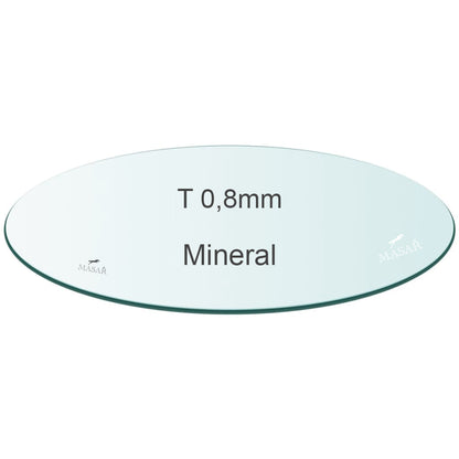 Cristal de reloj Masar de 0,8 mm de grosor, mineral, plano y redondo, de 30 a 40 mm de diámetro, 1 unidad.