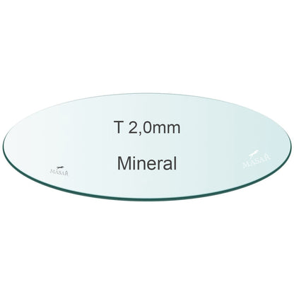 Masar Spessore 2,0mm 2mm - Vetro Orologio - Minerale Piatto Rotondo - Ø 36,9mm a 50,0mm - 1 Pz
