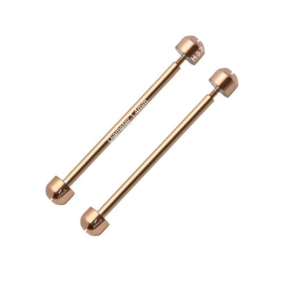 Vis - Or Rose - Ø 1,4mm - Barrette à vis pour Bracelet de Montre - Acier Inoxydable – Tête H Ø 3,7mm - 2 Pcs
