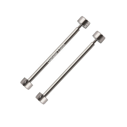 Masar Viti Argento - Barrette a vite per Bracciale Orologio - Ø 1,5mm - Acciaio Inox - Testa Piatta H Ø 3,5mm - 2 Pezzi
