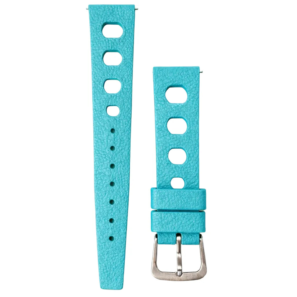 Bracelet Montre Caoutchouc FKM - Rallye Perforé / Rapide - Boucle Ardillon - Universel