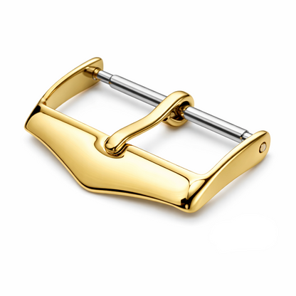 Masar Fibbia, Chiusura Bracciale Orologio - Oro Lucido a Specchio | Ardiglione 1,75mm - 1 Pz