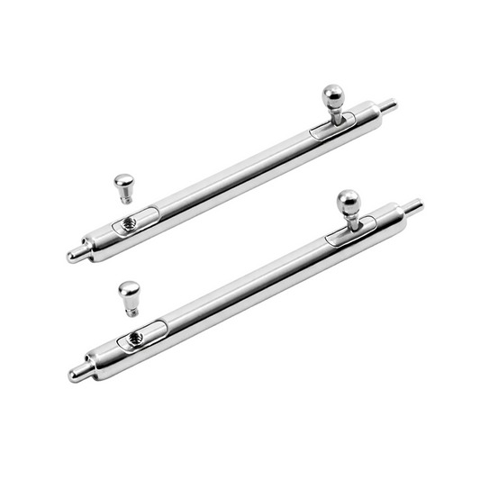Barrette à ressort double avec embout à vis