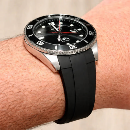 Masar Bracelets Caoutchouc pour Casio Duro MDV-106 et MDV-107 - Boucle Déployante