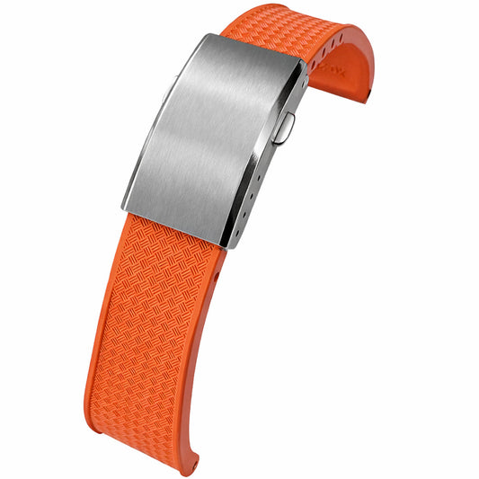 Masar Bracelet Montre Caoutchouc FKM - Racing - Libération Rapide - Boucle Déployante