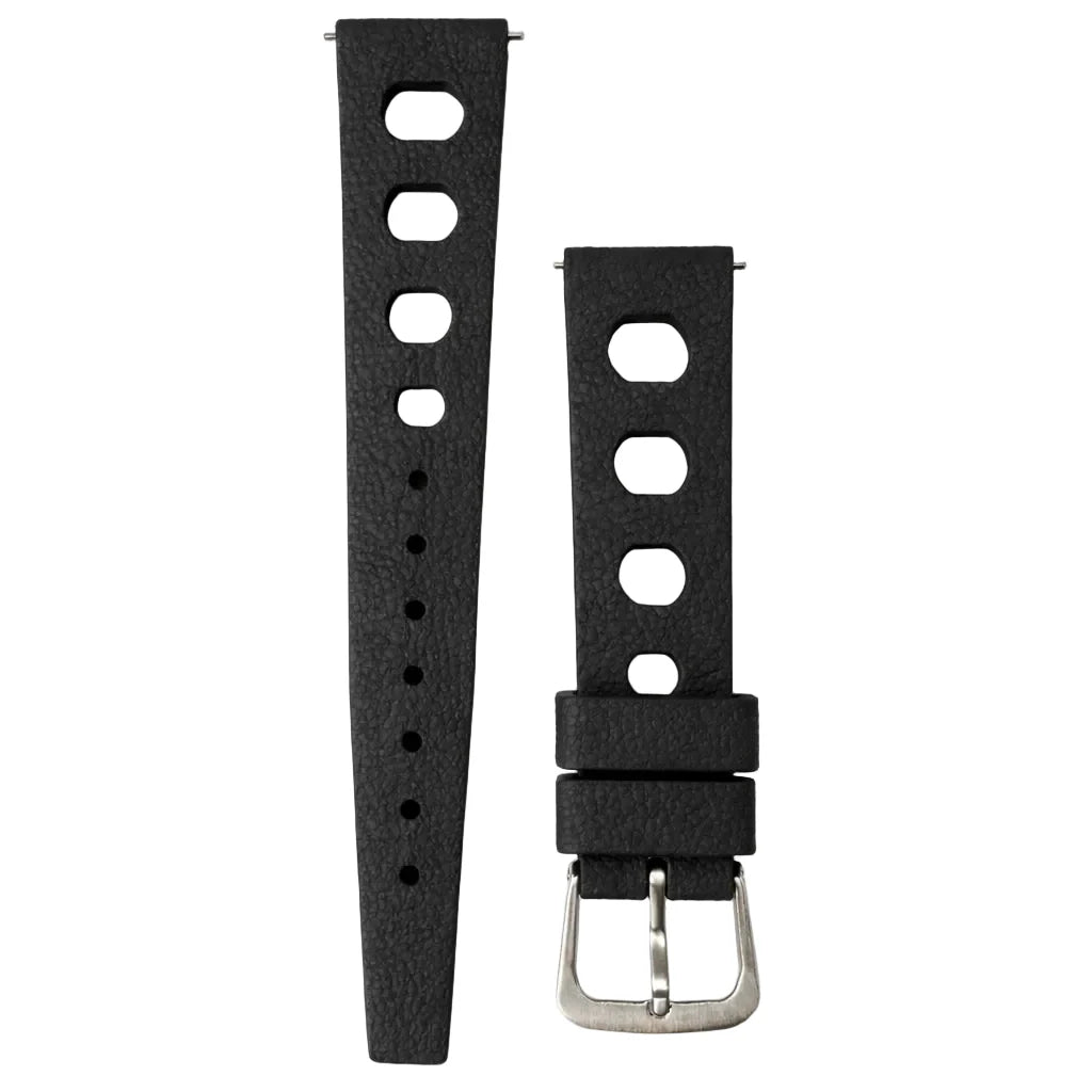 Bracelet Montre Caoutchouc FKM - Rallye Perforé / Rapide - Boucle Ardillon - Universel