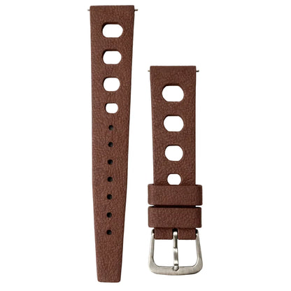 Bracelet de montre marron en caoutchouc FKM, Style iconique tropic