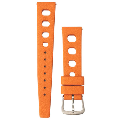Bracelet Montre Caoutchouc FKM - Rallye Perforé / Rapide - Boucle Ardillon - Universel