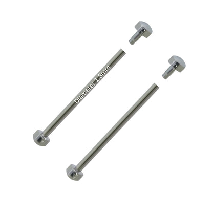 Remache - 22mm a 36mm Ø 1.8mm - Cabeza H Ø 3.9mm - Cierre para correa de reloj - 2 uds