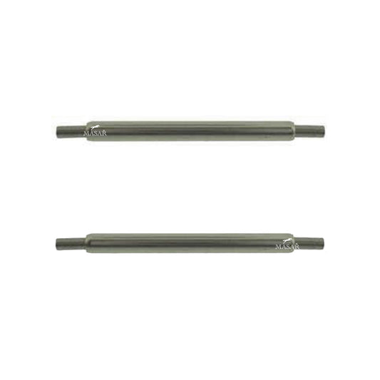 Masar Compatible Garmin Barrette à ressort Ø 2,0mm Attache Bracelet/Band/Strap - Inox 316L - 2 Pcs