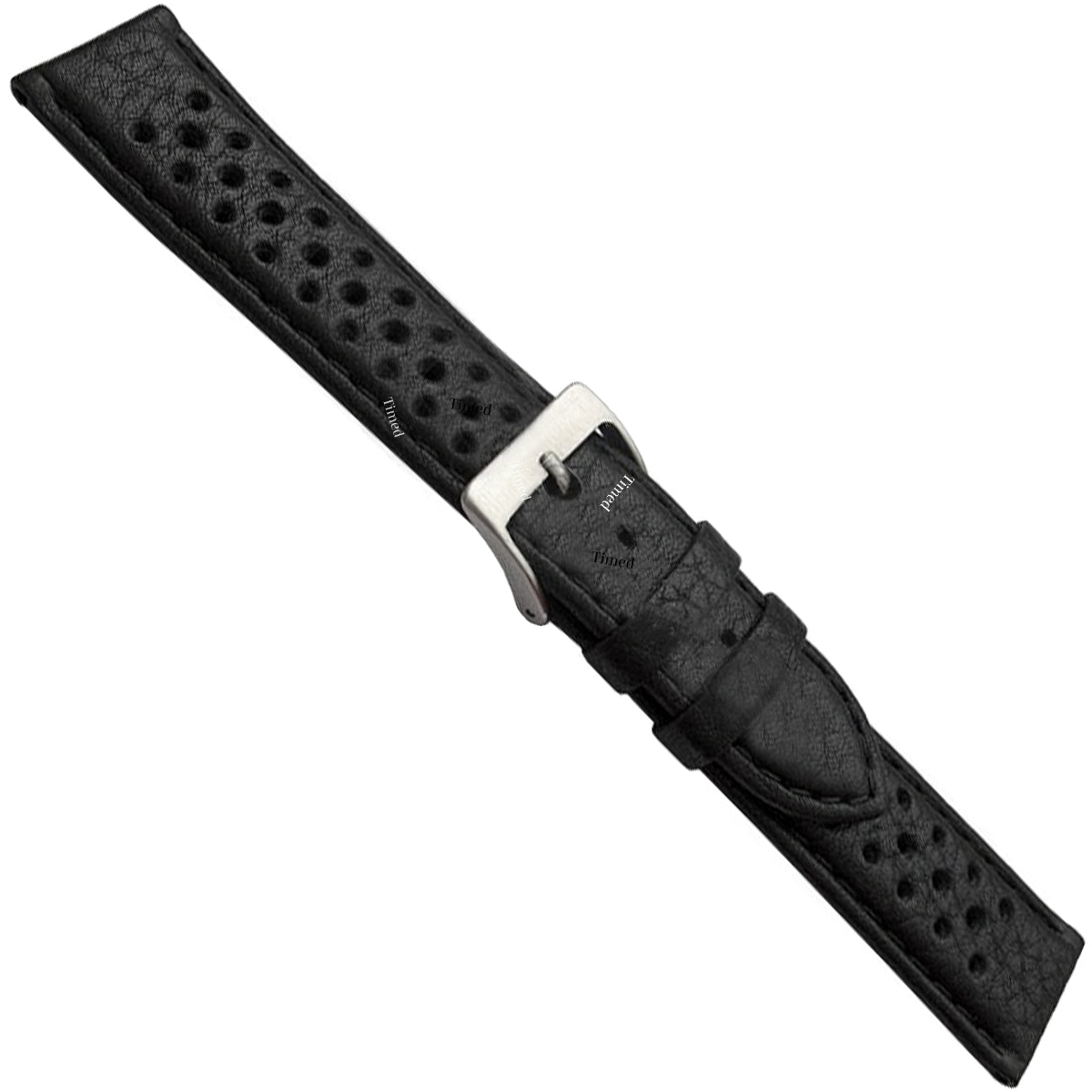 Correa de reloj de cuero estilo rally, 18 mm, 19 mm, 20 mm, 21 mm, 22 mm y 24 mm