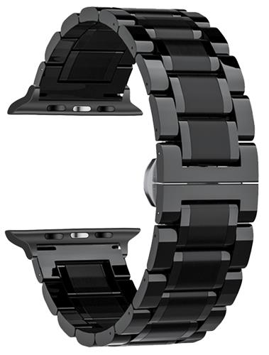 Bracelet Acier Inoxydable - Compatible avec Apple Watch - Maillons 3 Rangées