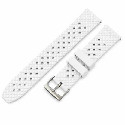 FKM Rubber Tropical Croco Grid Watch Strap - Quick Release - Universal / Premium