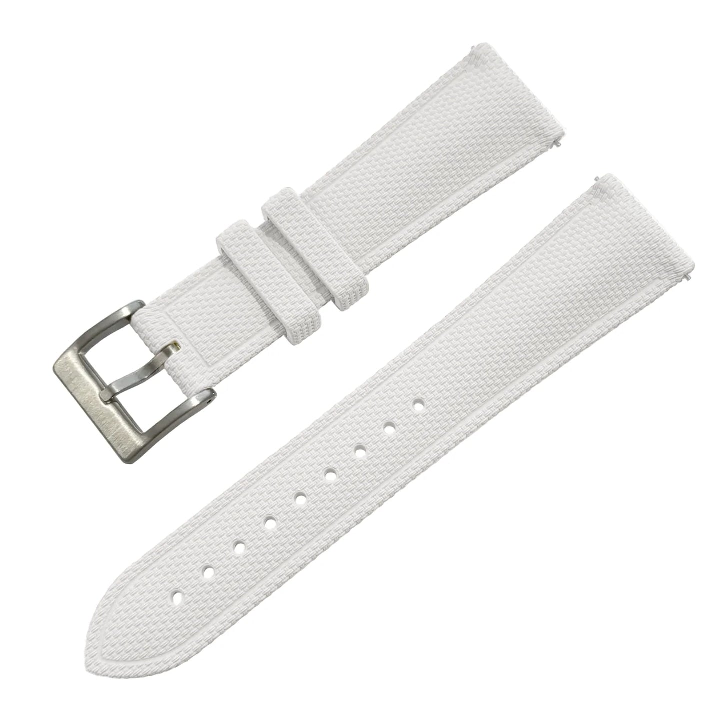 FKM Rubber Watch Strap - Sailcloth Texture - Quick Release - Pin Buckle - Universal