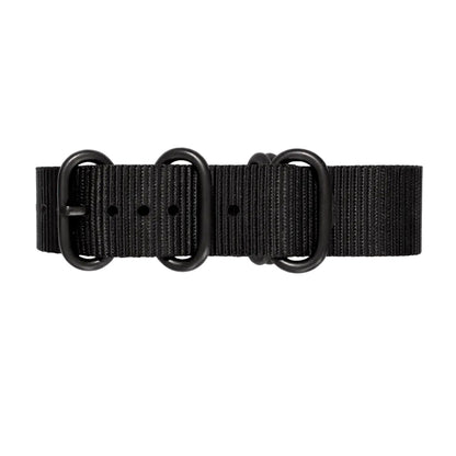 Bracelet Montre ZULU Nato – Full Noir - Homme - Nylon 1,2mm