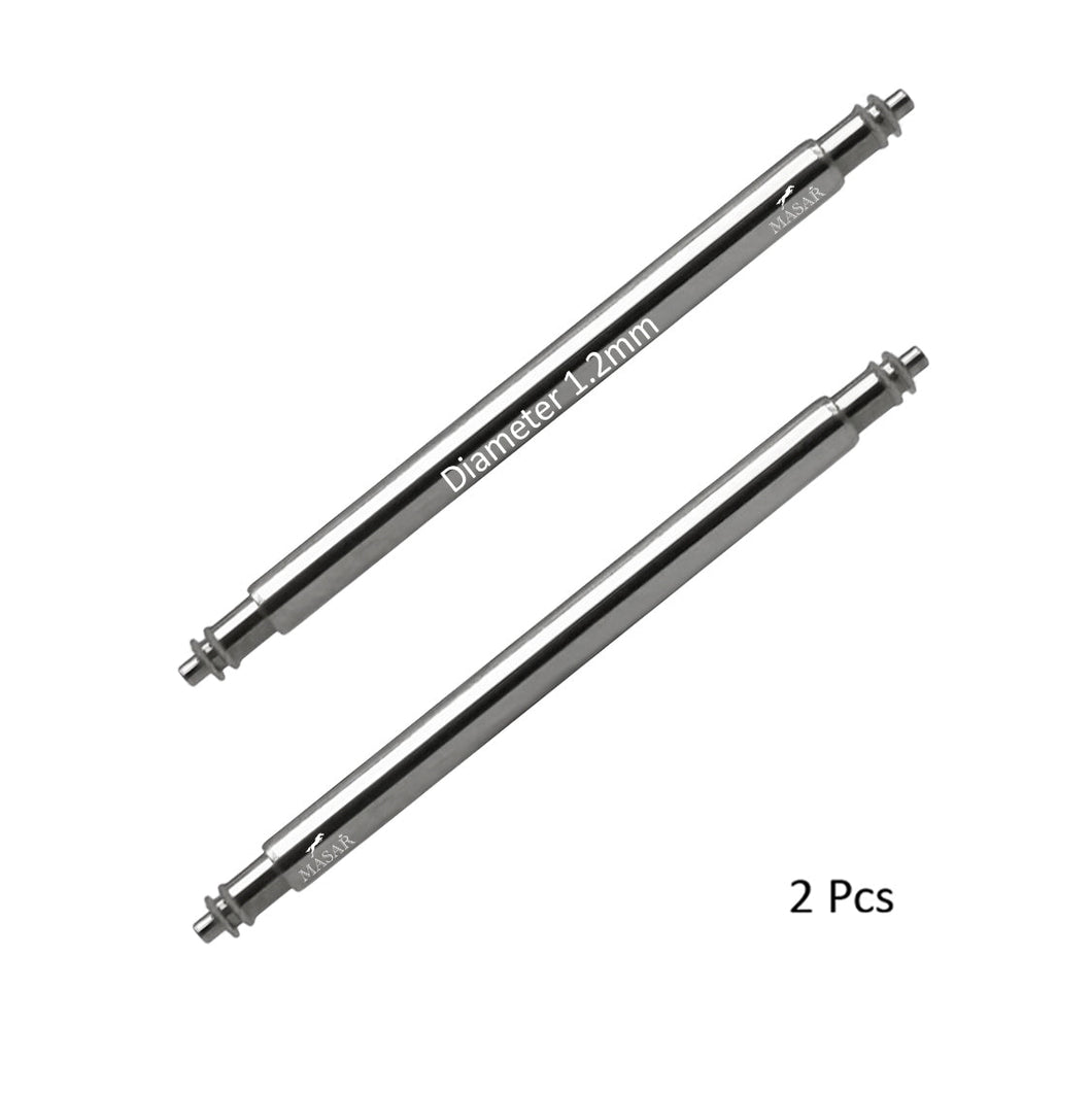 7mm à 24mm SLX120 | Ø 1.2mm Barrettes à Ressort - Double Flange (Bride) - Inox 316L - 2 pcs