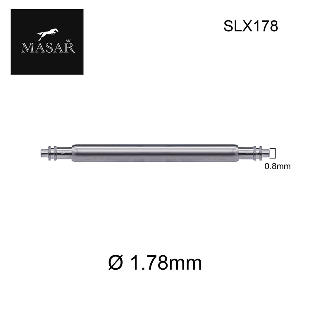 6mm à 44mm SLX178 | Ø 1.78mm Barrettes à Ressort - Inox 316L - 2 pcs - Double-Flange (Bride)